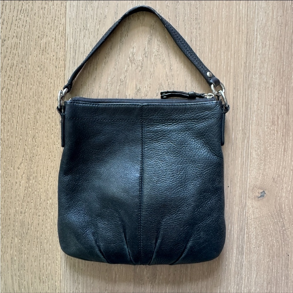 COACH Brooke Black Pebbled Leather purse - Picture 5 of 12